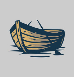 Fishing Boat Clipart Wooden Vector Images 66