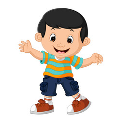 Cute boy cartoon Royalty Free Vector Image - VectorStock