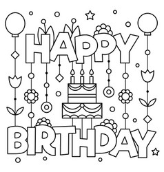 Happy birthday greetings Royalty Free Vector Image