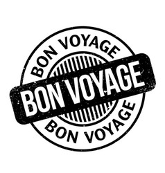 Bon voyage rubber stamp Royalty Free Vector Image