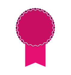 Pink award ribbon Royalty Free Vector Image - VectorStock