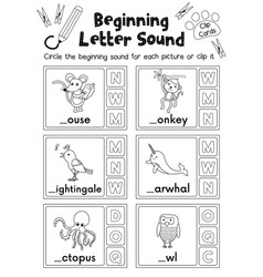 Worksheet Matching Vocabulary Def Coloring Page Vector Image