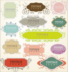 Elegance vintage frames Royalty Free Vector Image