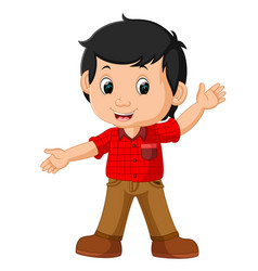 Cute Boy Cartoon Royalty Free Vector Image - Vectorstock