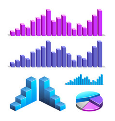 3d graph Royalty Free Vector Image - VectorStock