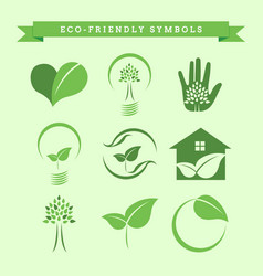 Eco-friendly Leaf Bulb Royalty Free Vector Image