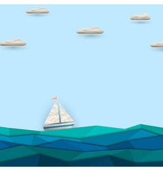 Sailing boat Royalty Free Vector Image - VectorStock