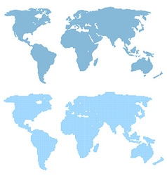 dotted world map royalty free vector image vectorstock