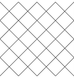 Black square diamond grid white background Vector Image