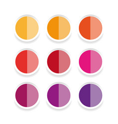 Empty sticker label set Royalty Free Vector Image