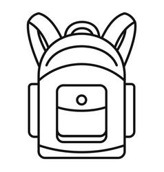 School bag line drawing Royalty Free Vector Image