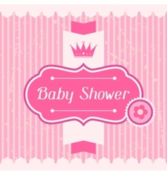 Boy bashower invitation card Royalty Free Vector Image