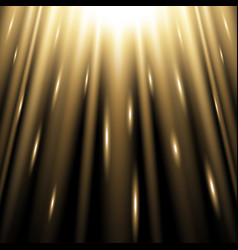 Rays of light from above golden color Royalty Free Vector