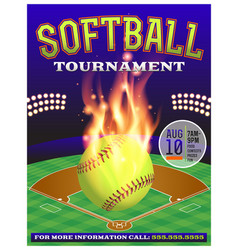 softball tournament flyers templates