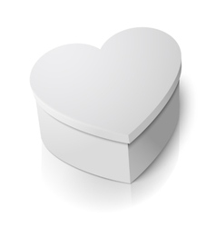 Heart shaped chocolate box 3d Royalty Free Vector Image