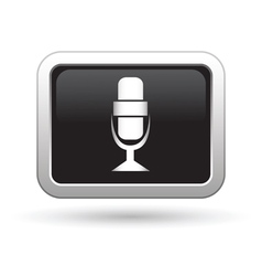Blue microphone icon Royalty Free Vector Image