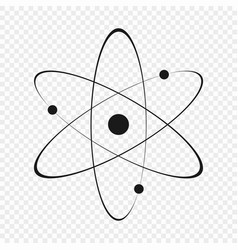 Physics atom model with electrons Royalty Free Vector Image