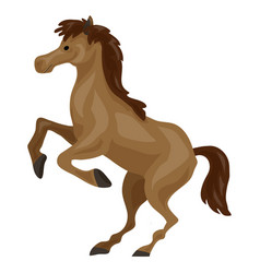 Brown horse icon cartoon style Royalty Free Vector Image