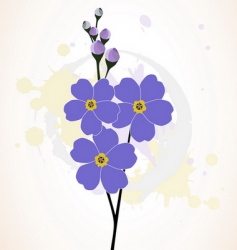 Beautiful forget-me-nots Royalty Free Vector Image