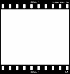 Photo film strip warp Royalty Free Vector Image