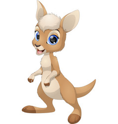 Cute baby kangaroo Royalty Free Vector Image - VectorStock