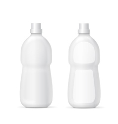 White plastic bottle for liquid laundry detergent Vector Image