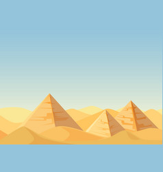 Architectural landmark of egypt different Vector Image