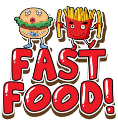 Fat girl eating fast food Royalty Free Vector Image