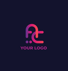 Ac logo letter design Royalty Free Vector Image