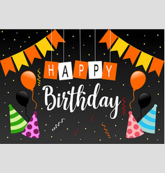 Celebration birthday party design logo Royalty Free Vector