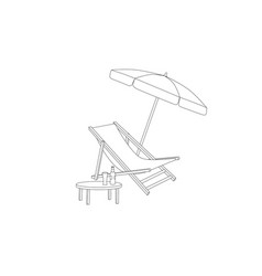 Beach Chair Drawing Tutorial