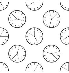 Seamless background with clock Royalty Free Vector Image