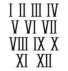 Roman numerals Royalty Free Vector Image - VectorStock