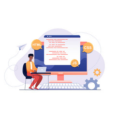 Php coding on black Royalty Free Vector Image - VectorStock