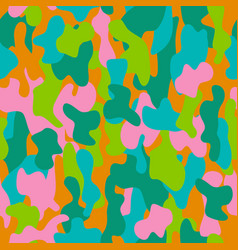 Camouflage seamless pattern in a black pink Vector Image