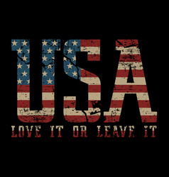 Usa love it or love it - american vector