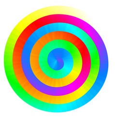 Colorful rainbow spiral Royalty Free Vector Image