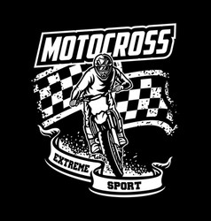 Motocross logo Royalty Free Vector Image - VectorStock