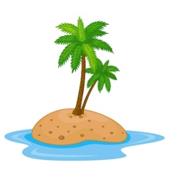 Tropical island cartoon Royalty Free Vector Image