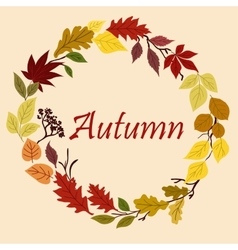 Autumn leaves border Royalty Free Vector Image