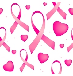 Seamless pink ribbon background Royalty Free Vector Image