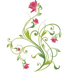Floral vine graphic Royalty Free Vector Image - VectorStock