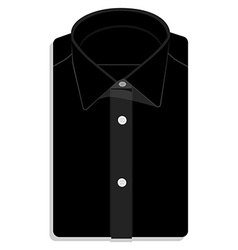 black folded shirt