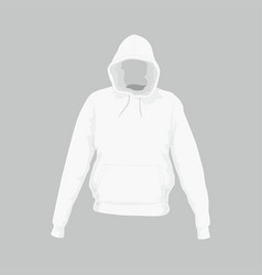 white hooded jumper