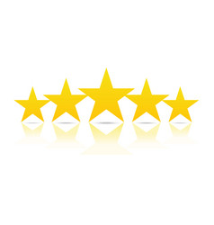 five stars rating and ranking concept vector image