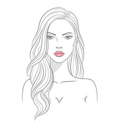 A beautiful young nude Royalty Free Vector Image