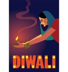 Happy Diwali Celebration vector