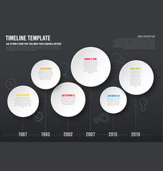 Infographic timeline schema template Royalty Free Vector