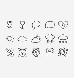 planner stickers black and white vector images over 120