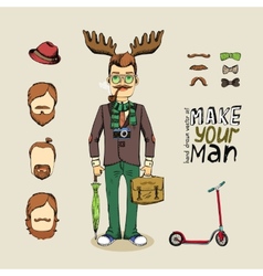 Hipster men Royalty Free Vector Image - VectorStock